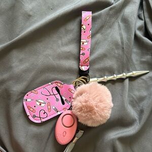 Pink nursing keychain